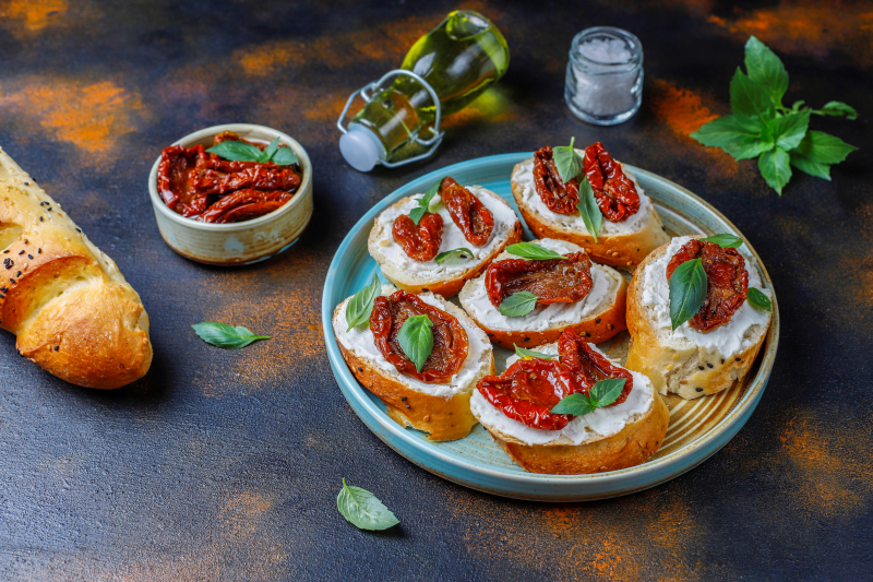 Grilled Tomato Bruschetta