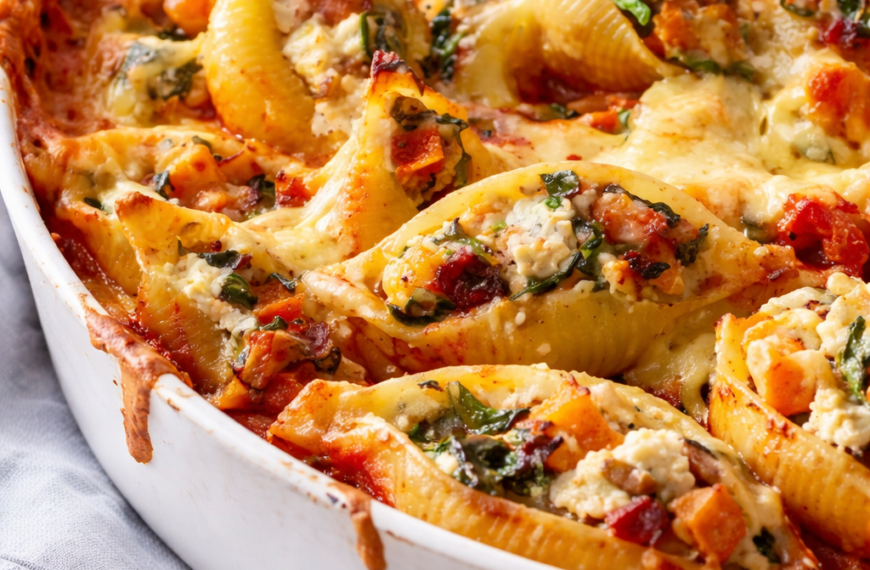 Pumpkin Ricotta Stuffed Shells