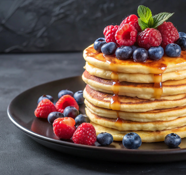 Ricotta Pancakes with Berries