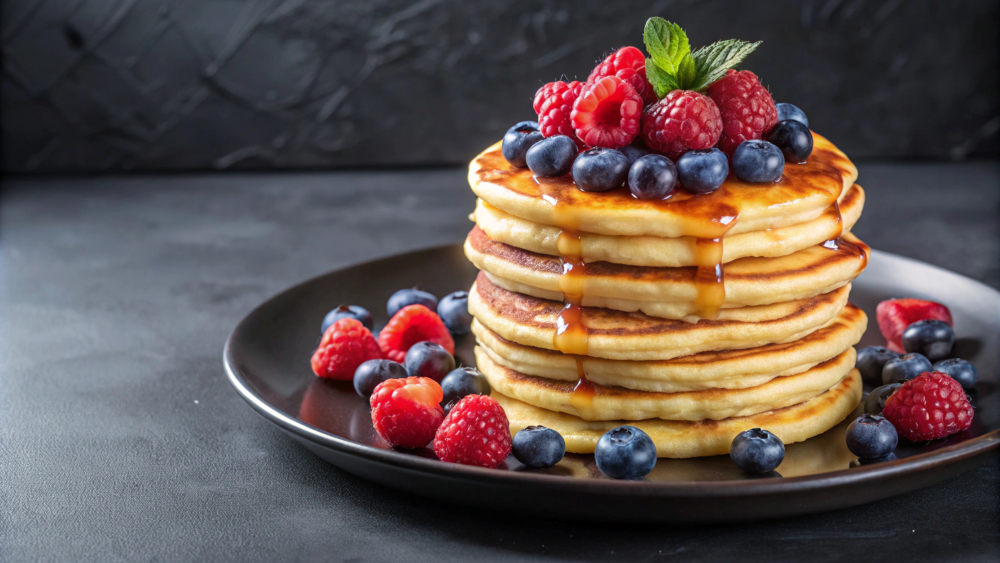 Ricotta Pancakes with Berries