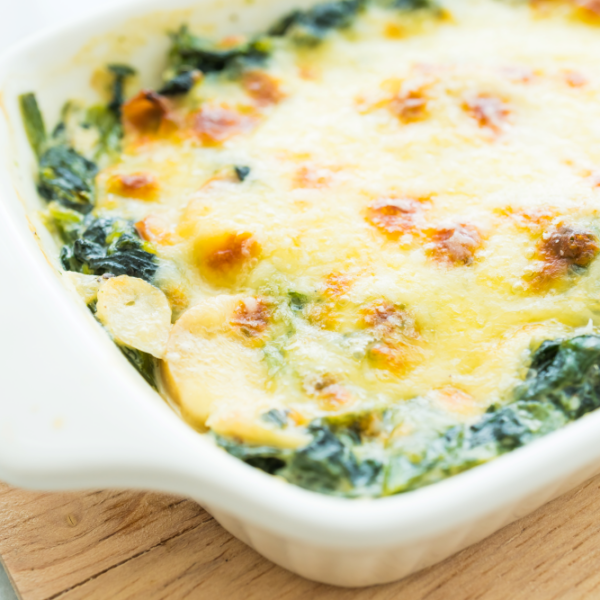 Spinach Mushroom Chicken Lasagna