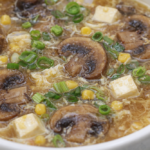 Authentic Hot and Sour Soup with Tofu and Mushrooms